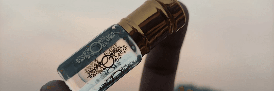 Banner displaying the newest perfume oil arrivals